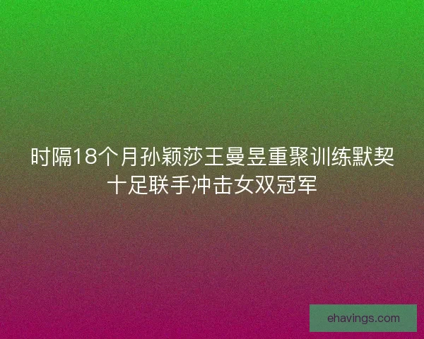 时隔18个月孙颖莎王曼昱重聚训练默契十足联手冲击女双冠军